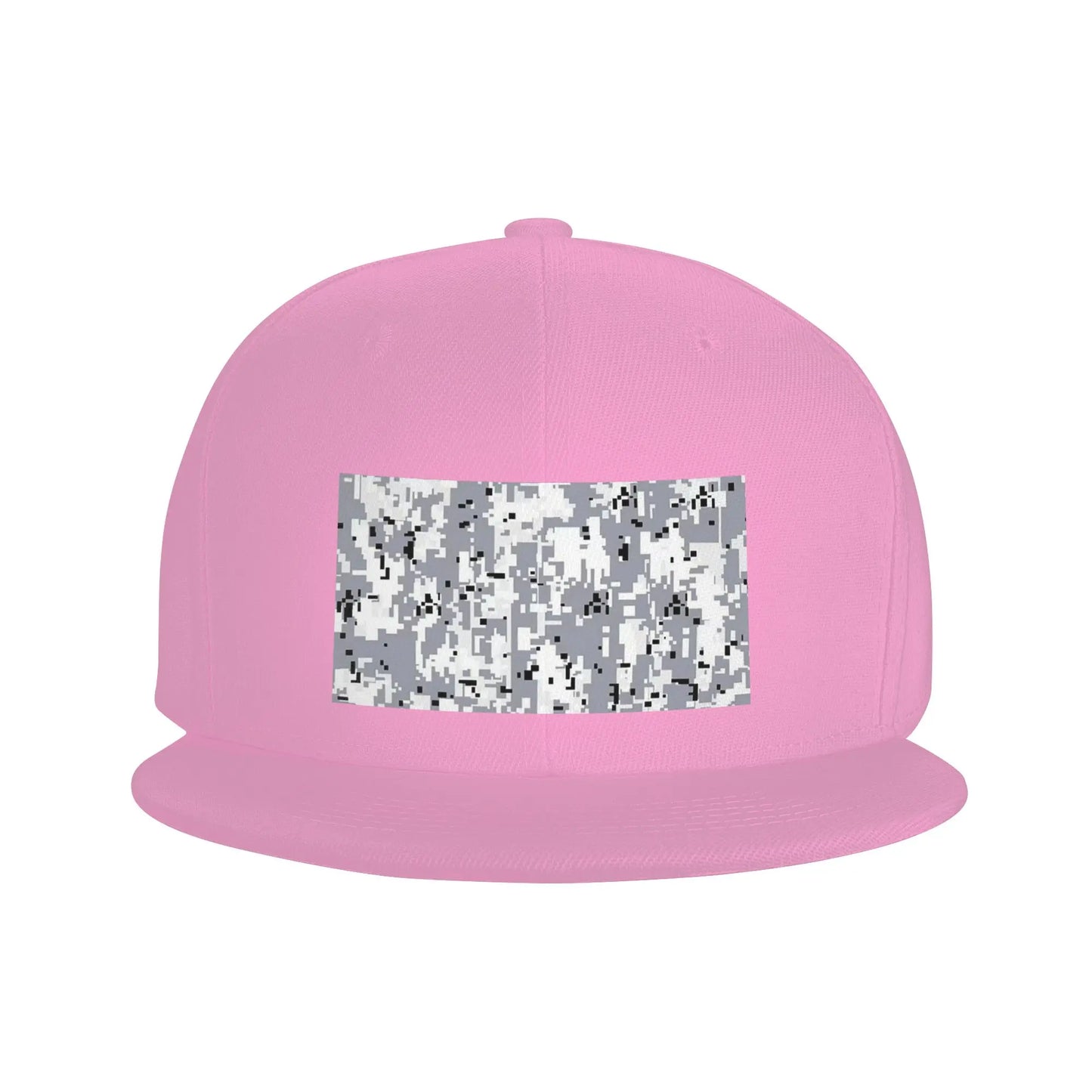 Black White Camouflage Snapback Cap