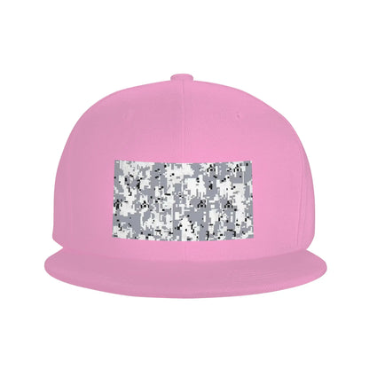 Black White Camouflage Snapback Cap