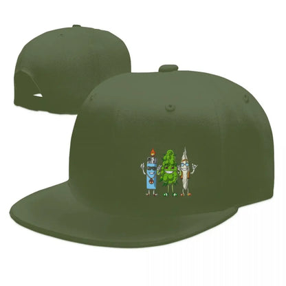 Streetwear Bud Joint Lighter Snapback Cap