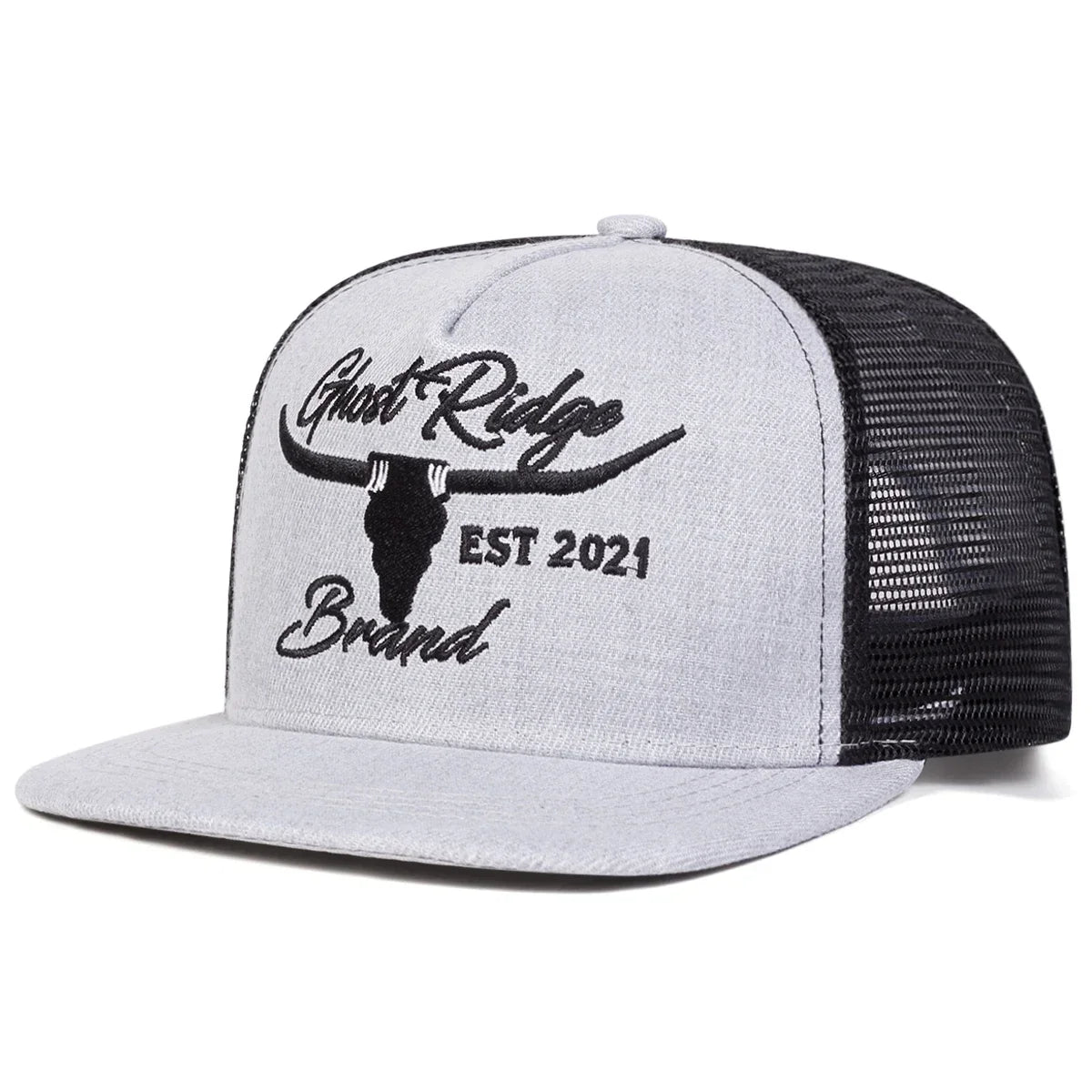 Bullhead Letter Embroidery Outdoor Snapback Cap