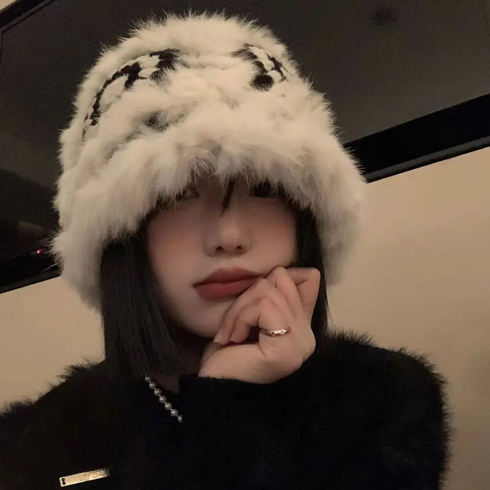 Lion Awakening Autumn Winter Fisherman Hat Women Cute Warm Cap