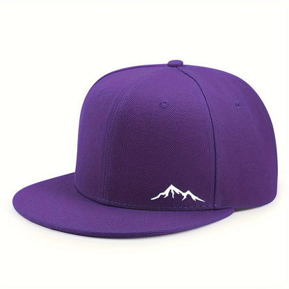 Adjustable Polyester Flat Brim Baseball Hat
