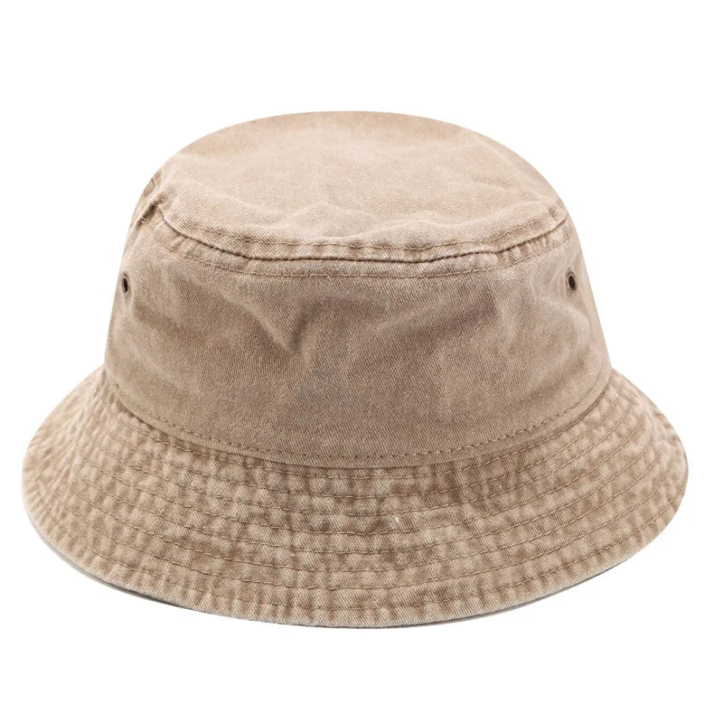 Vintage Washed Denim Bucket Hat