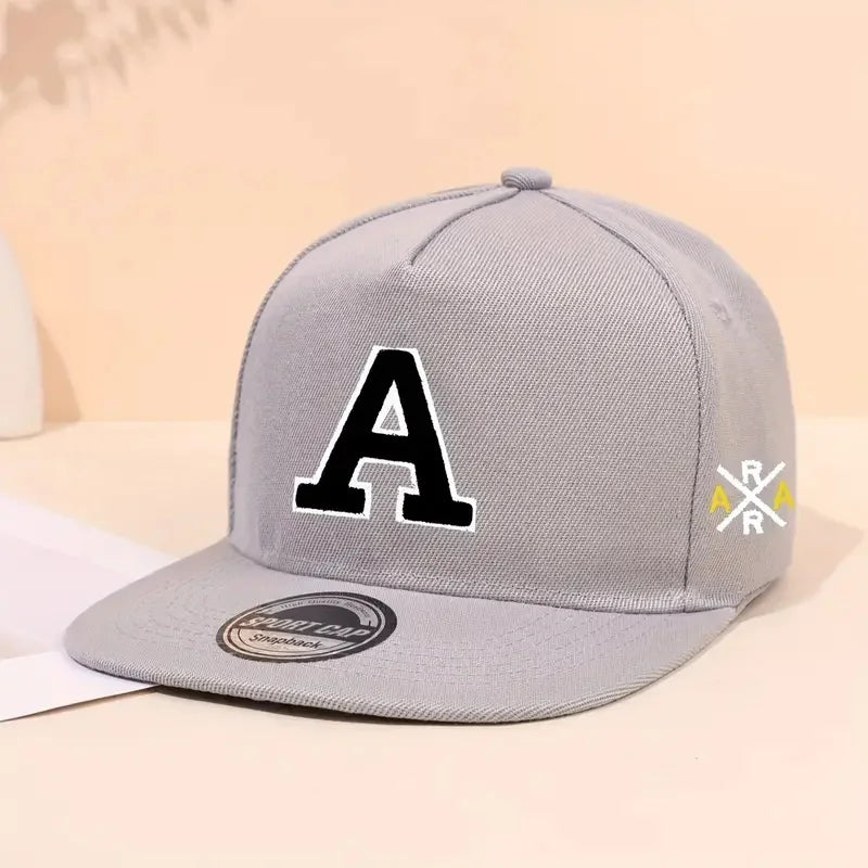 Letter Embroidered Snapback Hat Unisex