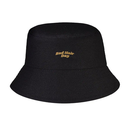 Bad Hair Day Wooden Texture Bucket Hat