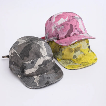 Dirty Camouflage Short Brim Street Hip Hop Baseball Cap