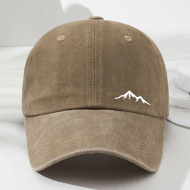 Mountain Print Outdoor Baseball Cap