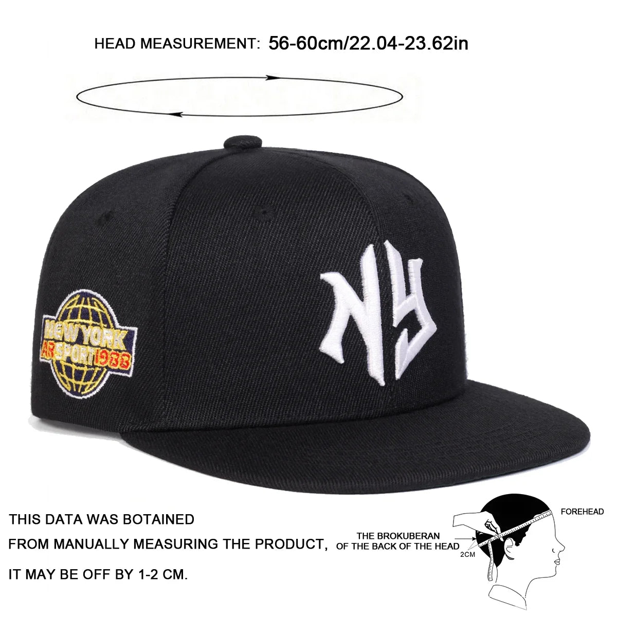 Unisex Letter Embroidered Casual Trucker Snapback Cap