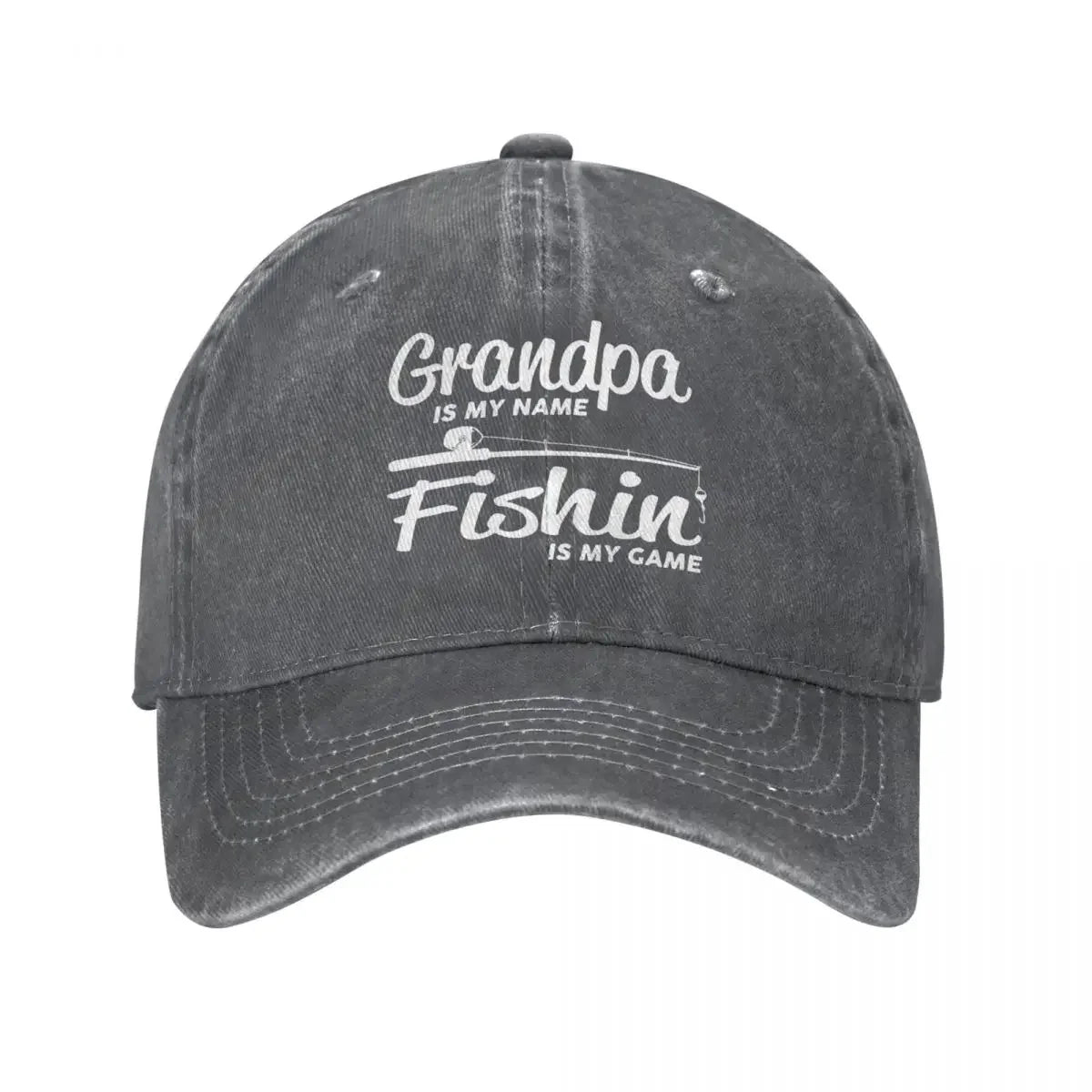 Vintage Fishing Distressed Baseball Cap