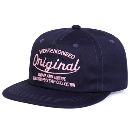 Original Letter Embroidery Snapback Cap