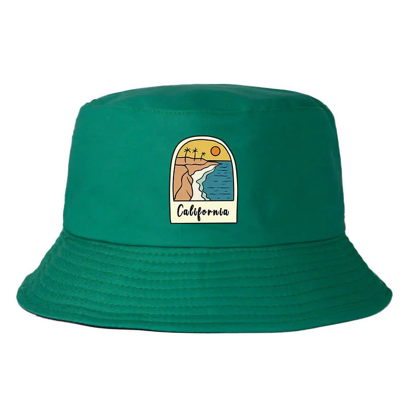 California Sun Pattern Reversible Outdoor Bucket Hat