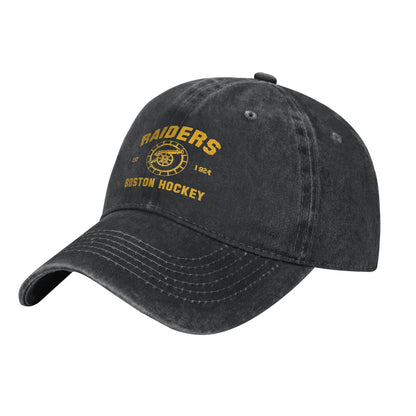 Vintage Boston Raiders Denim Snapback Baseball Cap