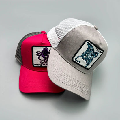 Niche Color Block Marine Animals Baseball Cap