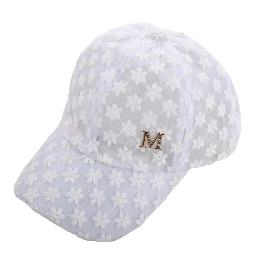Korean Lace Flower Mesh Baseball Cap