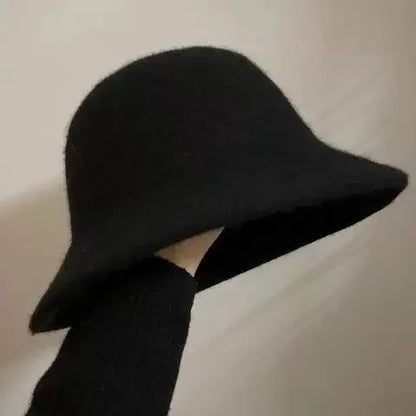 Autumn Winter Wool Vintage Bucket Hat
