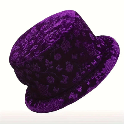 Elegant Floral Printed Bucket Hat
