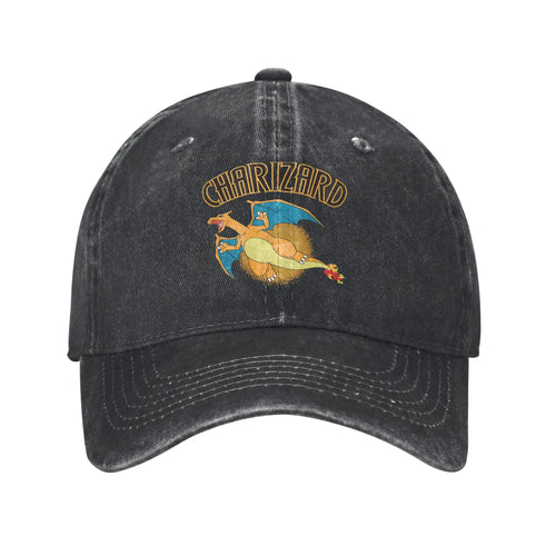 Pokemon Charizard Washed Trucker Baseball Cap