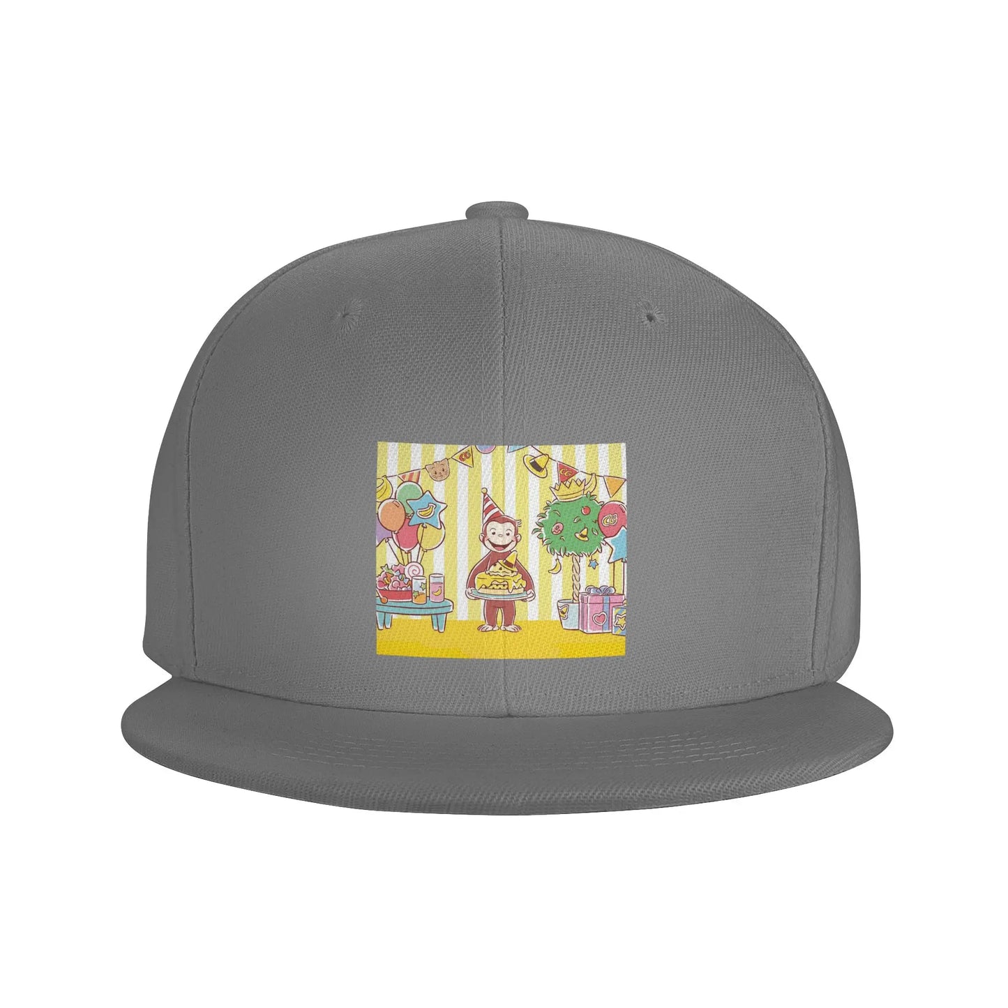 Curious George Monkey Cartoon Casual Snapback Cap