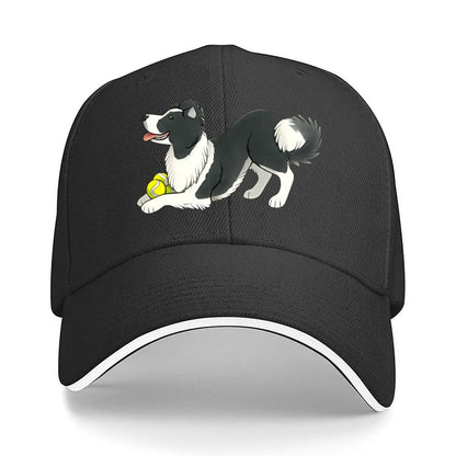 Border Collie Lightweight Breathable Sandwich Baseball Cap