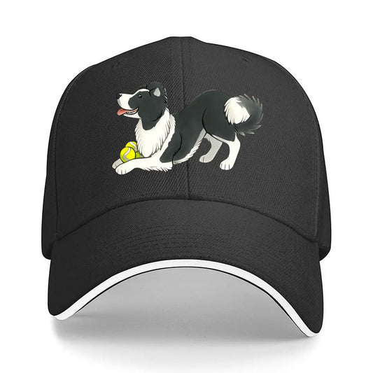 Border Collie Lightweight Breathable Sandwich Baseball Cap
