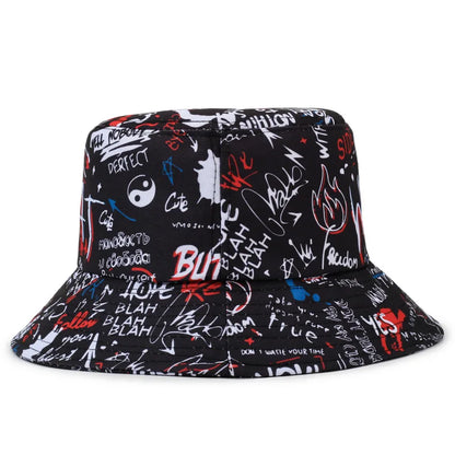 Graffiti Style Adjustable Streetwear Bucket Hat