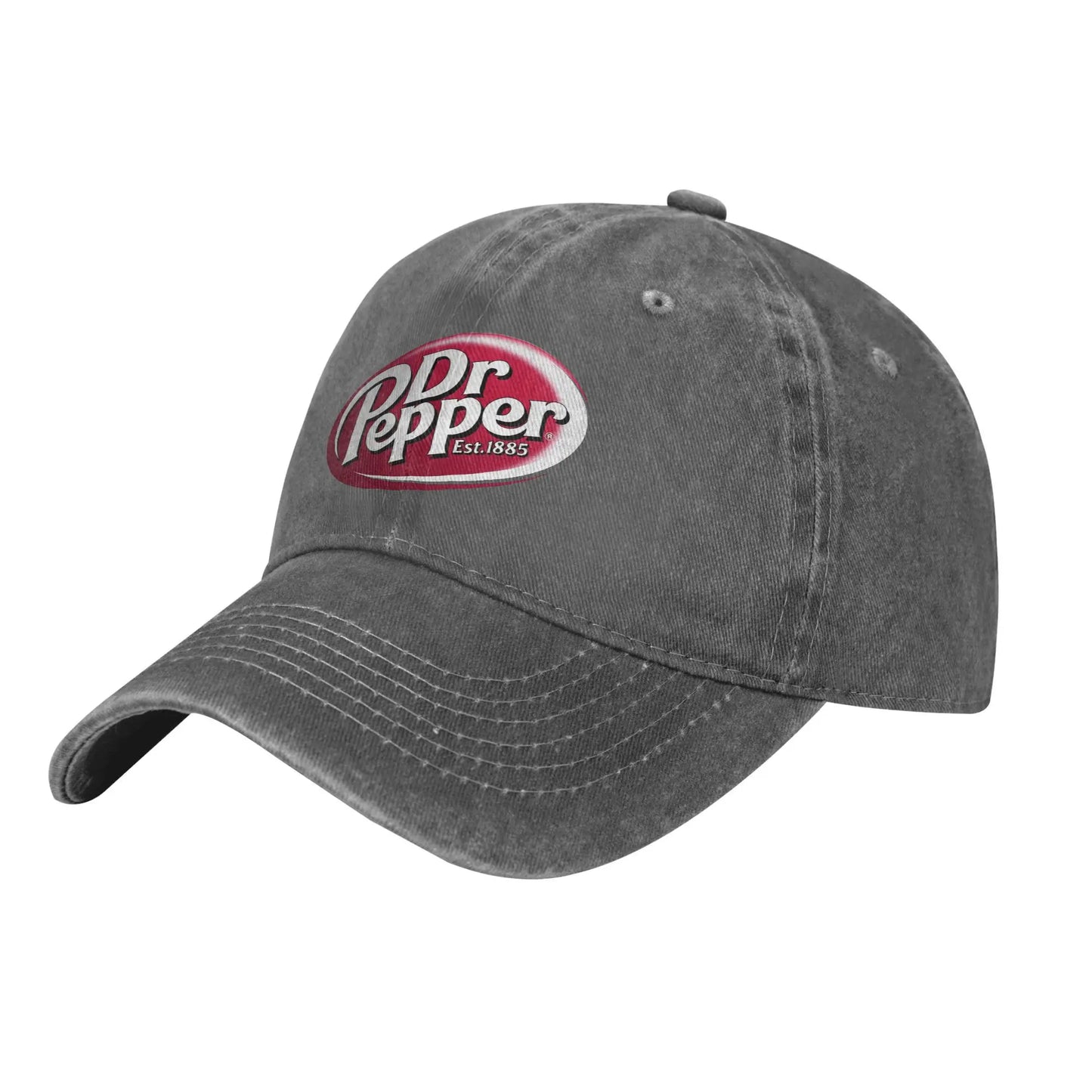 Dr Pepper Letter Distressed Snapback Baseball Cap