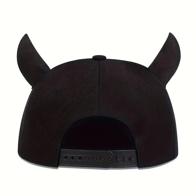 Personality P Letter Ox Horn Hip Hop Snapback Cap
