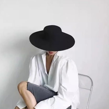 French Bow Tie Wool Felt Bucket Hat
