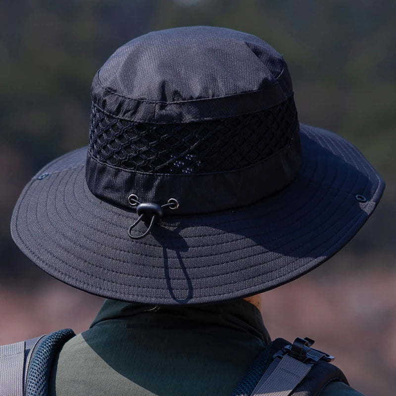 Breathable Large Brim Sun Protection Bucket Hat