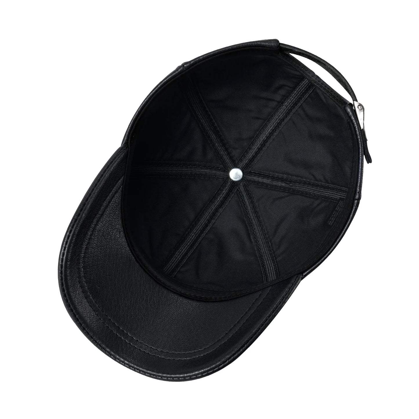 FEINION Leather Adjustable Flat Cap