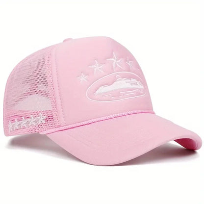 Fashionable And Simple Star-embroidered Sponge Baseball Caps