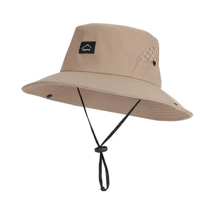 Unisex Outdoor UV Protection Wide Brim Bucket Hat