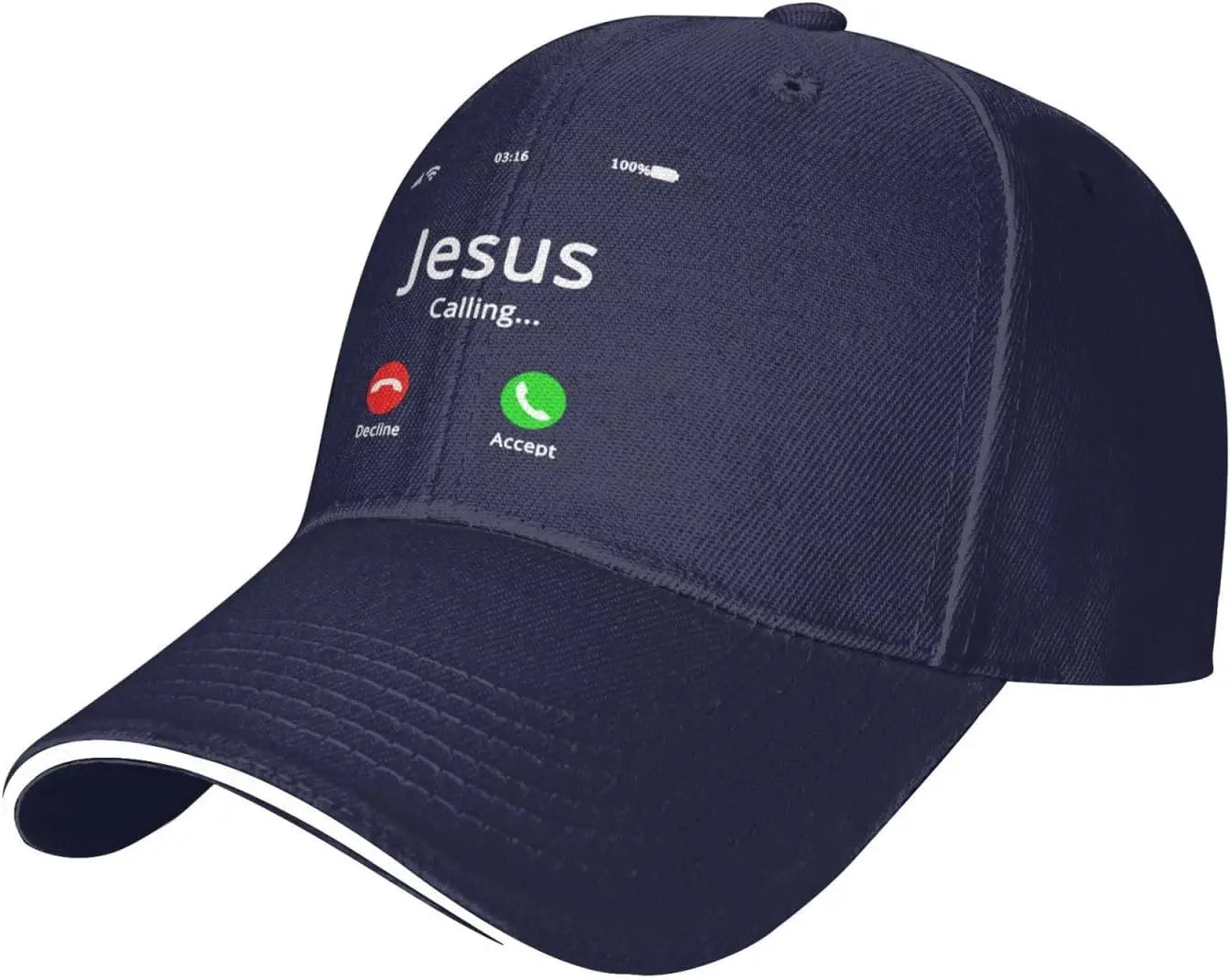 Jesus Is Calling Graphic Pink Baseball Cap
