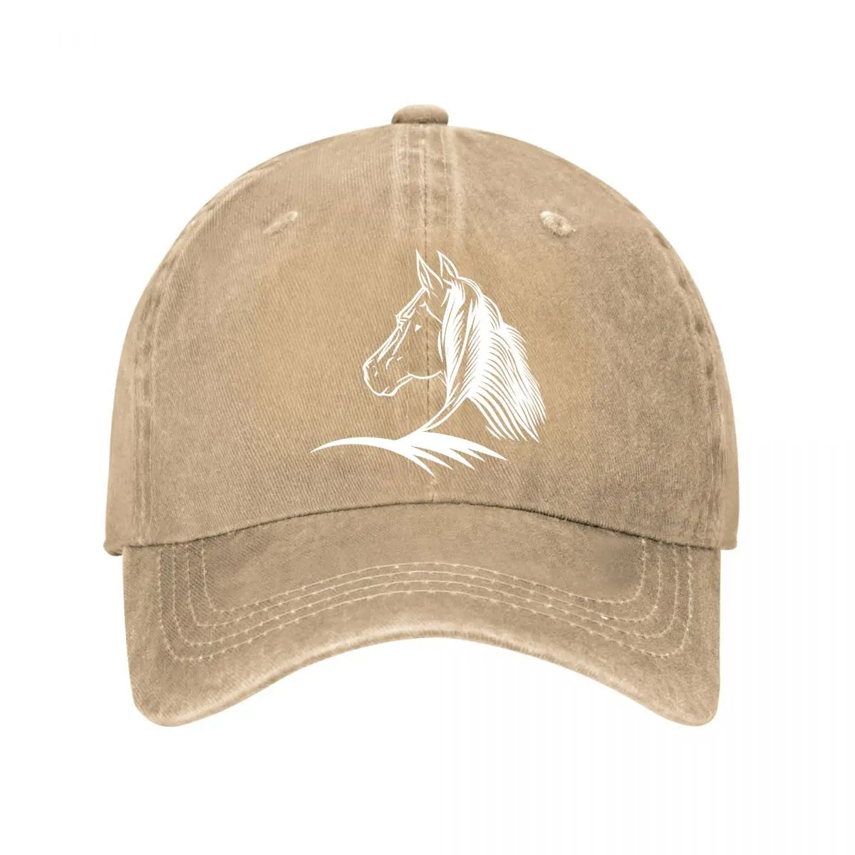 Vintage Horse Washed Cotton Adjustable Baseball Cap