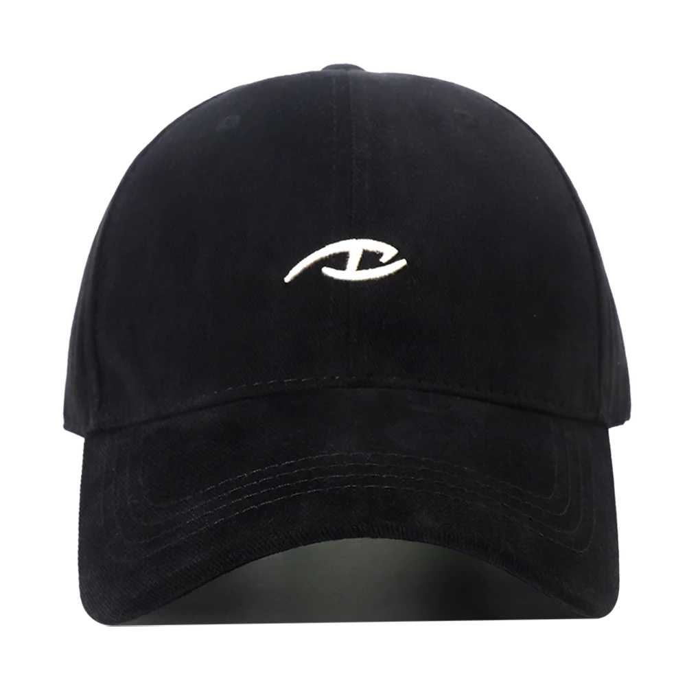 Korean Letter Embroidered Cotton Baseball Cap Adjustable Hip Hop