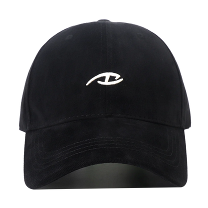 Korean Letter Embroidered Cotton Baseball Cap Adjustable Hip Hop