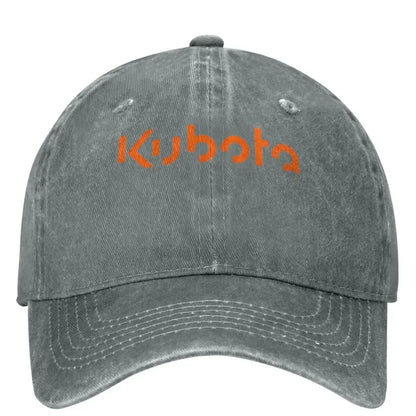 Kubota Denim Logo Casual Baseball Cap