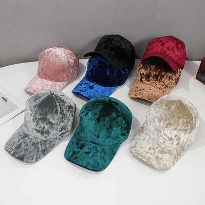 Autumn Winter Velvet Adjustable Baseball Cap