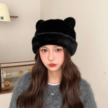 Faux Fur Teddy Winter Bucket Hat
