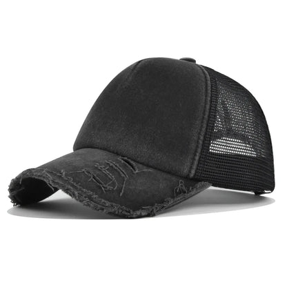 Washed Retro Hip Hop Snapback Cap