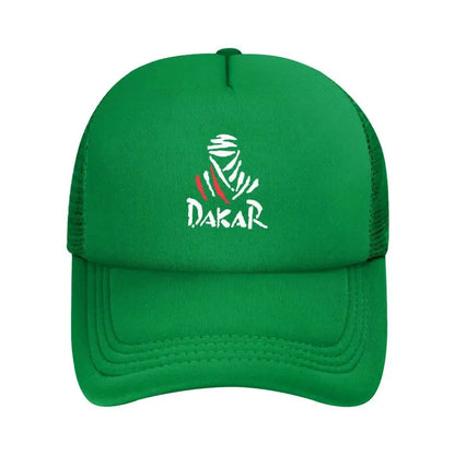Cycling Dakar Rally Print Mesh Hip Hop Baseball Cap