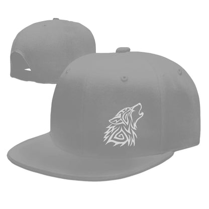 Tribal Wolf Howl Hip Hop Snapback Cap