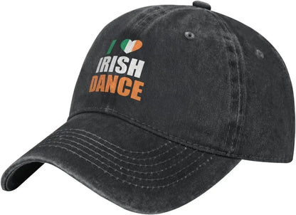 I Love Irish Dance Vintage Washed Baseball Cap