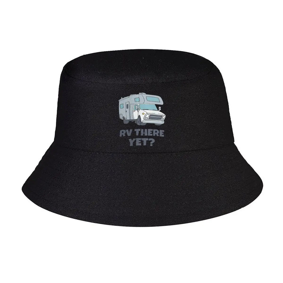 RV There Yet Camping Pun Retro Bucket Hat