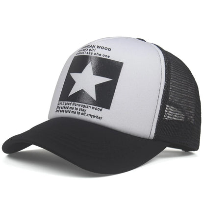 Pentagram Mesh Street Dance Baseball Cap