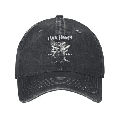 Vintage Distressed Denim Wrestling Legend Baseball Cap
