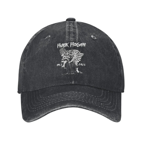 Vintage Distressed Denim Wrestling Legend Baseball Cap
