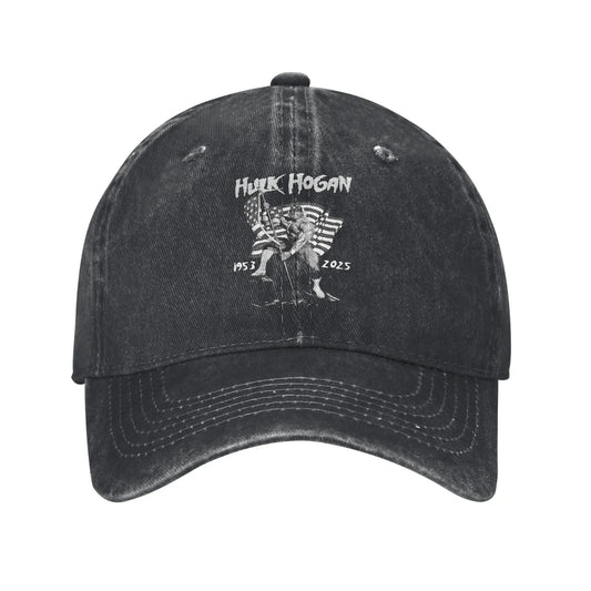 Vintage Distressed Denim Wrestling Legend Baseball Cap