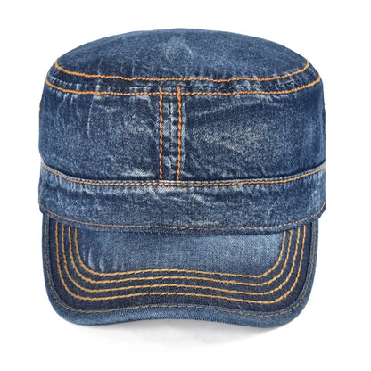 VOBOOM Washed Denim Army Baseball Cap