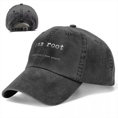 I Am Root Distressed Baseball Cap